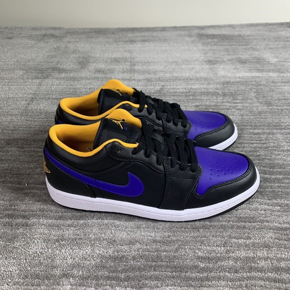 Nike Air Jordan 1 Low "Dark Concord" (553558-075) Men's Size 10.5 Lakers Purple